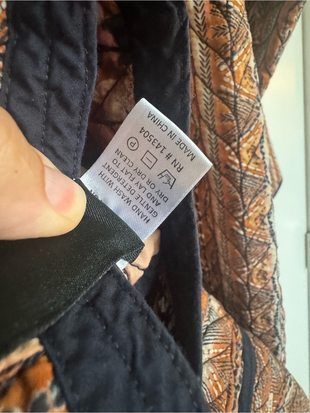 Marie Oliver Lee quilted geometric stripe Coat in Kismet size 8 - Picture 6 of 6